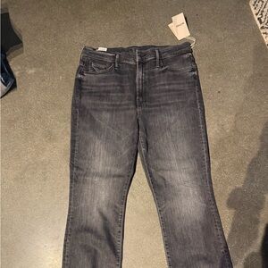 MOTHER Insider Crop Step Fray